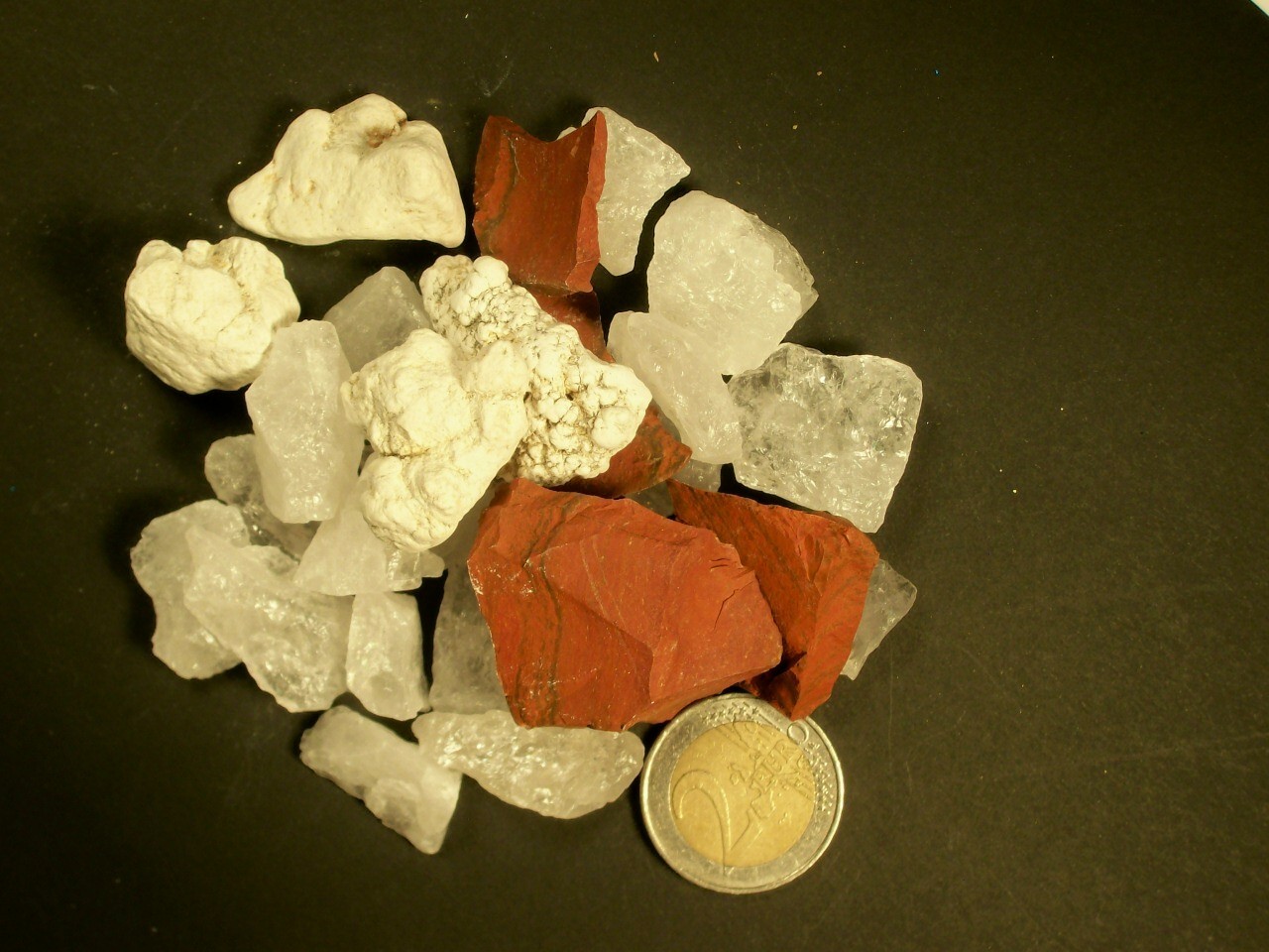 Entschlackung (Bergkristall, Magnesit, roter Jaspis)